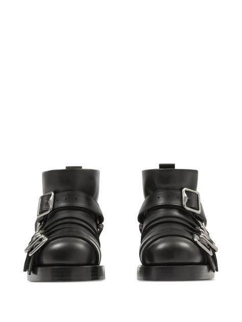 burberry buckled leather ankle boots|burberry leather ankle boots.